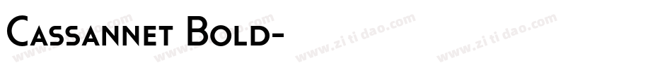 Cassannet Bold字体转换